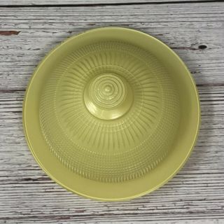 RARE Vintage Dominion Glass Co 1940’s Saguenay Yellow Butter Dish Very Unique 2