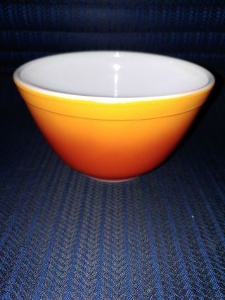 Vintage Pyrex Flameglo Red Rust/orange Ombre 1 1/2 Pt.  401 Small Mixing Bowl