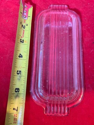 Vtg Pyrex Glass Replacement Lid Only For Fridge Dishes Bottom Butter Dish
