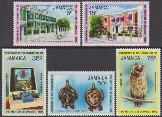 Set Jamaica 1980 Centenary Of Institute Of Jamaica 5c - 75c Mnh Stamps Sg493/497