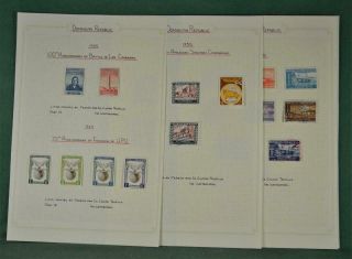 Dominican Republic Stamps Selection On 6 Album Pages (p127)