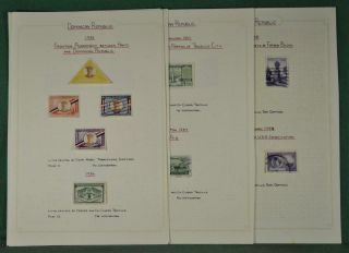 Dominican Republic Stamps Selection On 6 Album Pages (p123)