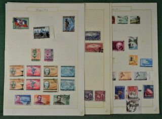 Haiti Stamps Selection On 7 Album Pages (p106)