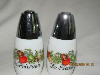 Vintage Corning Ware Spice Of Life Salt & Pepper Shaker