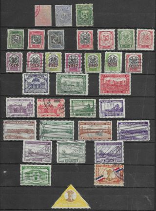 4374: Dominican Republic; Selection Of 34 Stamps.  Arms,  Scenes.  1879 - 1936