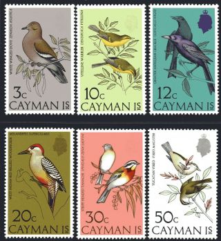 Cayman Islands 1974 Birds 1st Issue Set Of 6 Unhinged