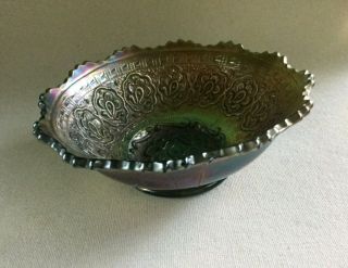 Vintage Small Carnival Glass Bowl / Candy Dish - 5 3/8 " Diameter
