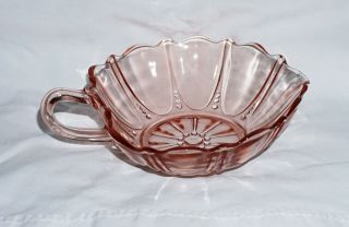 Anchor Hocking Depression Glass Oyster And Pearl Pink 5 " Heart Bowl