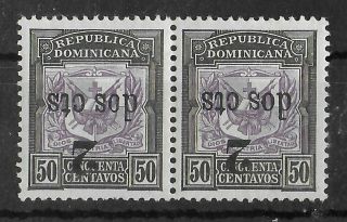 Dominican Republic 1904 Lh 2 C Black On Lilac Inv Ovp Michel 108k Vf