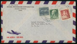 Mayfairstamps Habana 1955 To York Air Mail Cover Wwh94085