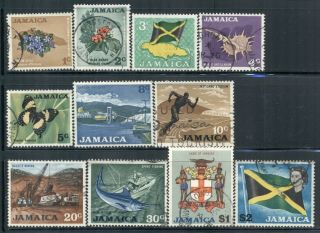 Jamaica 306 - 18 Sg307 - 19 1970 Defin Short Set Of 11 Cat$18