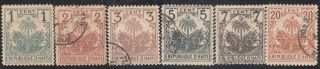Haiti - 1896 - Sc 38 - 43 - - Complete Set - 38 H
