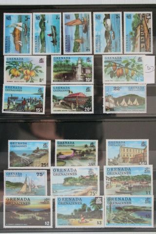 1975 Grenada - Grenadines - Pictorials - Complete Set Mnh