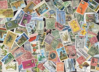 Barbados,  Fiji,  Papua Guinea Postage Stamps 200 Different [sta3054]