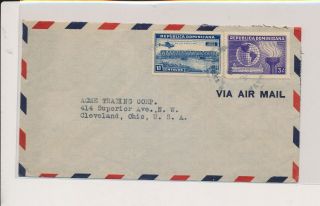 Lm85246 Dominicana 1939 To Usa Airmail Cover With Cancels