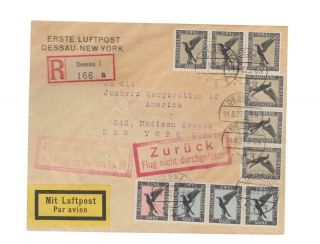 Germany: 1927 Attempted Non - Stop Flight Europe - America Aamc To1062a
