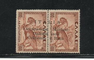 1941 Italy Occupation Of Greece Sa 10c,  100,  100d Mnh Pair $9625.  00