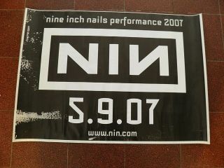 Nin Nine Inch Nails 2007 Israel Show Concert Big Poster Trent Reznor