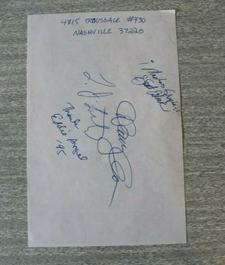Los Straitjackets Autographed Setlist Nashville Us Tour 1995