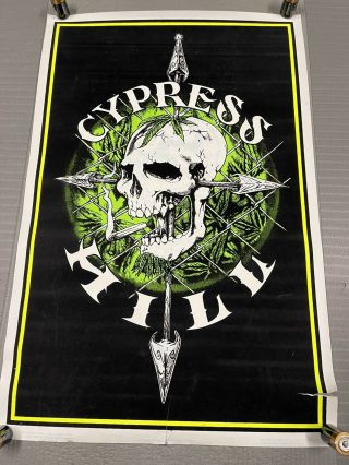 Rare Cypress Hill Poster.  Black Light