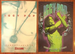 Iggy Pop 2 Fillmore Posters 1988 & 2001 The Stooges Rex Ray F32 F457