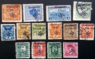 Sudetenland Wwii,  German Occup.  Lot (robhaupt)