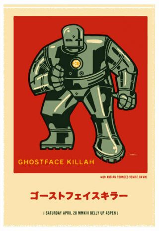 Ghostface Killah At The Belly Up Aspen Poster By Scrojo Ghostface_1304