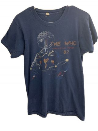 The Who American Tour 82 Tee; Vintage Used; Large;