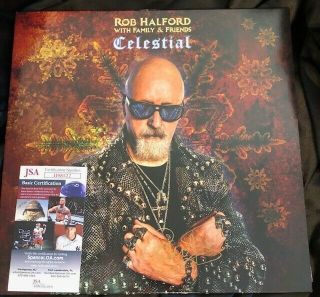Judas Priest Rob Halford Autographed Signed Celestial Album Record Jsa
