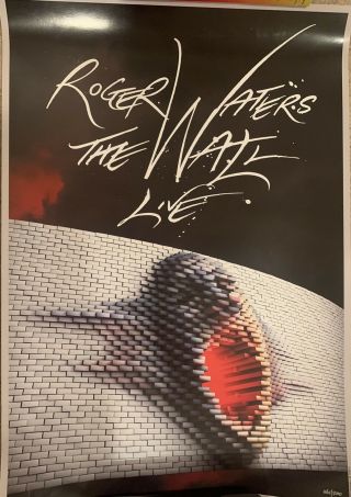Roger Waters The Wall Live Poster Only 500 Made.  This Is 261.  Shape.