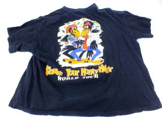 Vintage THE BLACK CROWES Music World Tour Shirt SHAKE YOUR MONEY MAKER Size XL 2