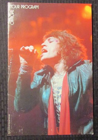 1975 Rolling Stones Tour Of The Americas Program 9x14 " Vg,  4.  5 Mick Jagger