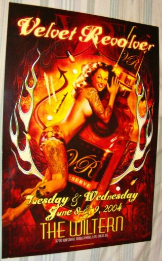 Velvet Revolver At The Wiltern June 8 & 9,  2004 Poster