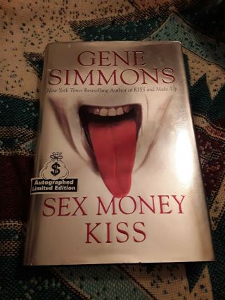 Autographed Signed Kiss Gene Simmons Hardcover Book Sex Money Kiss