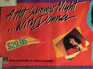 DONNA SUMMER A HOT SUMMER NIGHT PROMOTIONAL PROMO VHS VIDEO POSTER 1984 3