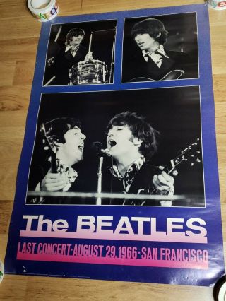 1987 Poster - The Beatles Last Concert 1966 San Francisco