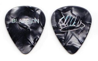 Eddie Van Halen Signature Blaze On Gray Pearl Guitar Pick - 2004 Tour