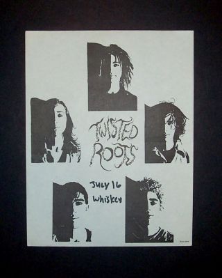 Twisted Roots (pat Smear,  The Germs) 1982 Whiskey A - Go - Go,  La Punk Flyer