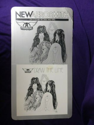 Aerosmith Promo Release Card Record Store Not To Public 22 " Display 1977