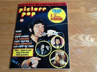 Panini Picture Pop Sticker Album 1974 - Complete With All 100 Stickers