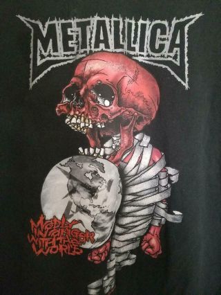 Metallica Madly In Anger With The World 2004 Concert Tour T - Shirt Xl