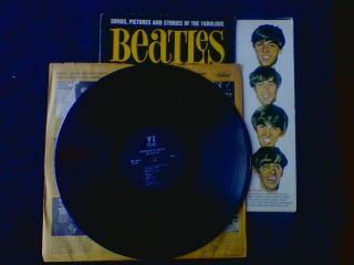 P1964  Beatles Vinyl (songs,  Pictures And Stories) Vj Records (black)