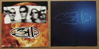 311 Ultra Rare Double Sided Promo Poster Flat For 1995 Cd 12x12 Usa