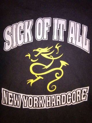 Sick Of It All (xl) L.  S.  Shirt Agnostic Front Cro Mags Madball Bad Brains