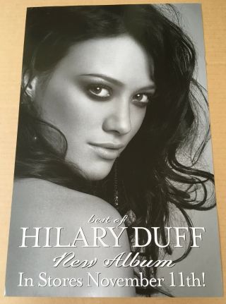 Hilary Duff Rare 2008 Promo Poster For Best Of Cd Usa Seller 11 X 17