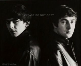 Astrid Kirchherr Beatles Signed John And George Photo 8 X 10 1960 