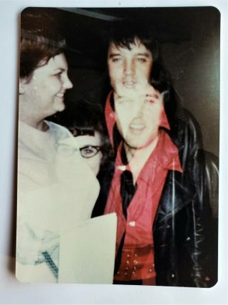 Elvis Presley - 1970 Candid Photo - Double Exposure - 2 Photos In One