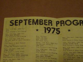 Marquee Club September 1975 Flyer (Judas Priest/East Of Eden/Slack Alice/Strife) 2