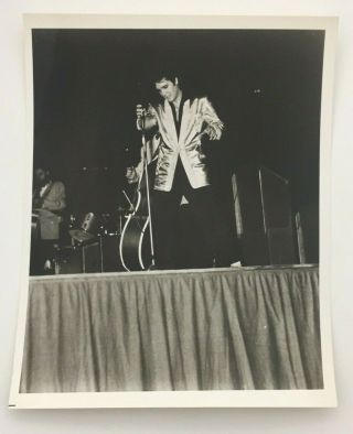 Elvis Presley 8x10 Vintage 40,  Year Old Las Vegas 1956 Concert