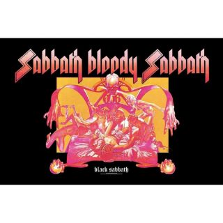 Black Sabbath Bloody Sabbath Fabric Textile Poster Flag Banner 26.  5 " X 40 "